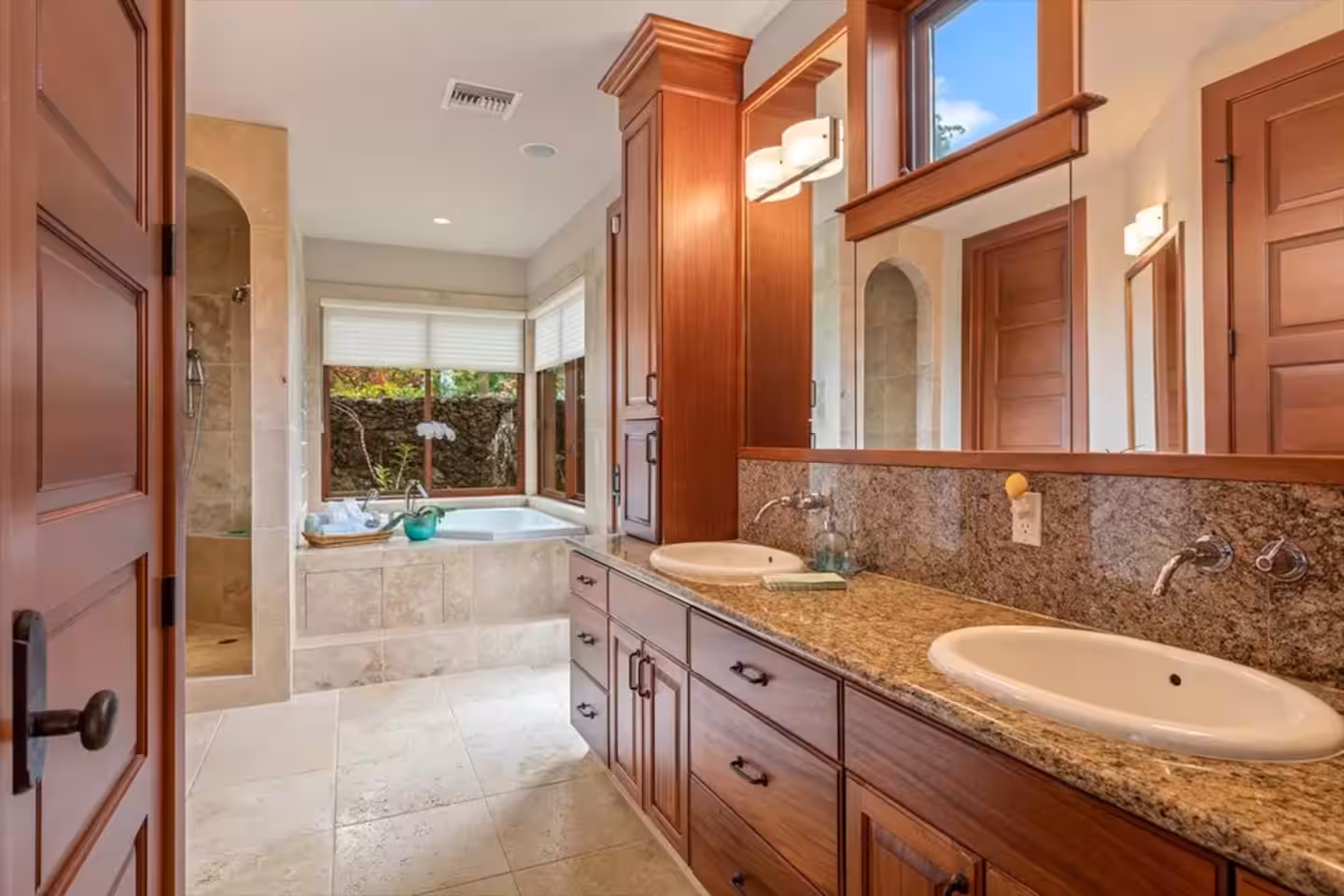 Shining Seas — gated Kailua-Kona estate framed by palms